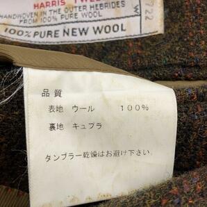 HARRIS TWEED◆テーラードジャケット/46/ウール/KHK/総柄の画像5