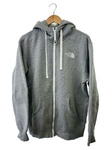 THE NORTH FACE◆REARVIEW FULL ZIP HOODIE_リアビュー フルジップ フーディー/L/コットン/グレー