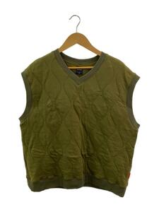 APPLEBUM◆Quilting Vest/キルティングベスト/XL/コットン/KHK