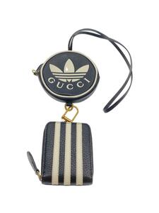 GUCCI◆コインケース/レザー/BLK/メンズ/721903/×adidas/レザー マルチコインケース&カードホルダ