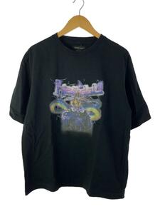 UNITED TOKYO◆Tシャツ/1/コットン/BLK/133422003/ワンピース ギア5 ルフィ×カイドウ