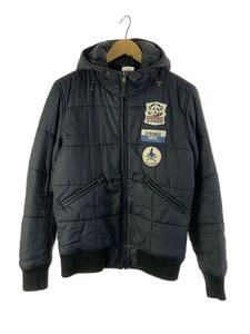 HYSTERIC GLAMOUR◆PRIMALOFT JACKET/L/ナイロン/NVY/029AB03/フード内側破れ/ヨゴレあり