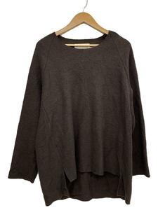 VOAAOV◆WOOL RING JERSEY Pullover/セーター(薄手)/1/ウール/ブラウン/VOWR-HN