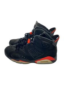 NIKE◆AIR JORDAN 6 RETRO/エアジョーダンレトロ/ブラック/384664-060/28cm/BLK/レサ