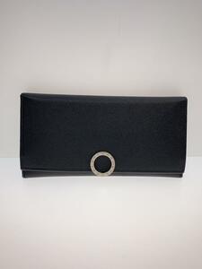 BVLGARI◆長財布/レザー/BLK/メンズ/30412