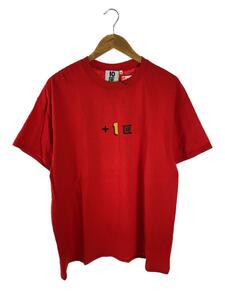 TENBOX◆Tシャツ/XL/コットン/RED/無地