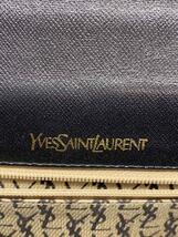 YVES SAINT LAURENT◆ショルダーバッグ/レザー/BLK/無地_画像5