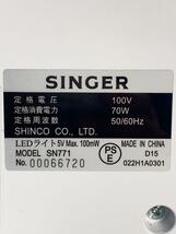 SINGER◆家庭用ミシン SN771※付属品欠品あり_画像6