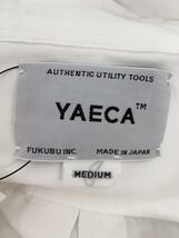 YAECA◆スナップボタン/長袖シャツ/M/コットン/WHT/14147_画像3