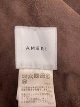 AMERI◆コート/-/ポリエステル/BRW/無地/0181730970_画像3