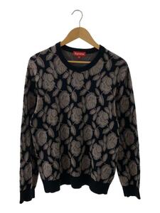 Supreme◆ROSE SWEATER/セーター/M/コットン/GRY/総柄/ニット