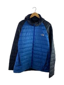 THE NORTH FACE◆TREVAILHOODIE/ダウンジャケット/XL/ナイロン/BLU/NF0A39N4