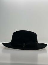 Borsalino◆ハット/7 3/8/ウール/BLK/無地/メンズ_画像2