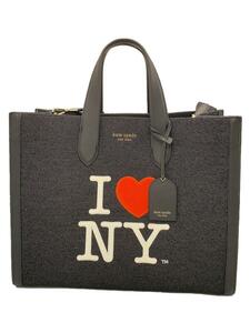 kate spade new york◆トートバッグ/キャンバス/BLK