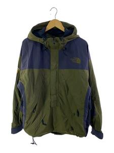 THE NORTH FACE◆90s/プルオーバーRTGジャケット/L/ナイロン/KHK/テープ剥がれ有/シミ有