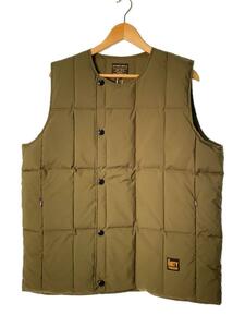 AT-DIRTY◆ARMOR DOWN VEST/ダウンベスト/L/ポリエステル/KHK