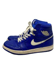 NIKE◆AIR JORDAN 1 RETRO HIGH OG/エアジョーダン1レトロハイ/ブルー/27cm/BLU