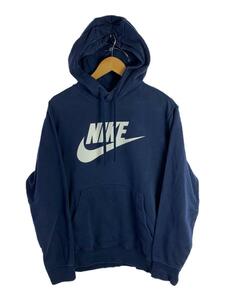 NIKE◆CLUB PULLOVER BB GX HOODIE/パーカー/L/コットン/BLU/プリント/BV2974-410