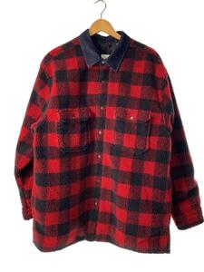 Levi’s◆Sherpa Utility Worker Shirt/フリースジャケット/XL/ポリエステル/RED