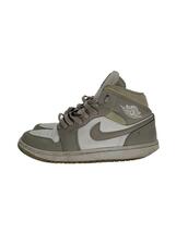 NIKE◆AIR JORDAN 1 MID_エア ジョーダン 1 ミッド/25.5cm/GRY_画像1