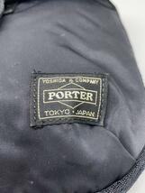 PORTER◆ポーチ/ナイロン/BLK/無地_画像5