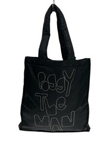 poggy the man /トートバッグ/ナイロン/BLK