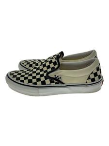 VANS◆チェッカー/POP CUSh/ローカットスニーカー/27cm/WHT/ホワイト