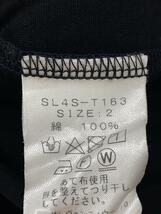 SLOANE◆半袖カットソー/Tシャツ/2/コットン/BLK_画像4