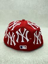 Supreme◆キャップ/7 1/2/コットン/RED/21AW/New York Yankees BOX LOGO NEW ERA_画像3