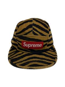 Supreme◆19FW/Wool Camp Cap/TIGER STRIPE/キャップ/FREE/ウール/YLW/アニマル/メンズ