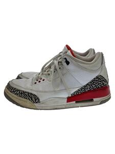 NIKE◆AIR JORDAN 3 RETRO/エアジョーダンレトロ/ホワイト/136064-116/27.5cm/WHT