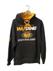 WU-TANG/WORLDWIDE HOODIE/パーカー/L/コットン/BLK/プリント