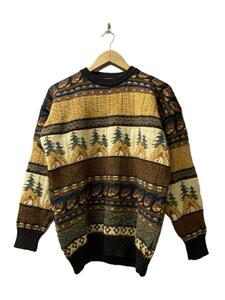 Vintage/90s/British Wool Knitsweater/ニットセーター/SIZE:M/総柄