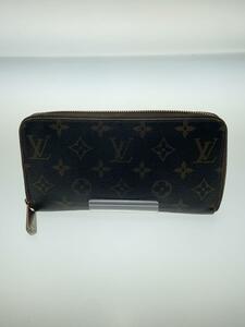 LOUIS VUITTON◆2)ジッピー・ウォレット_モノグラム・キャンバス_BRW_ブラウン/PVC/BRW/レディース