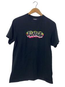 X-LARGE◆GRAFFITI LOGO TEE/Tシャツ/S/コットン/BLK/101238011007