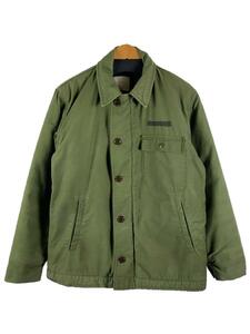 U.S.NAVY◆US NAVY A-2 Deck Jacket/ミリタリージャケット/M/KHK/8415-759-5812