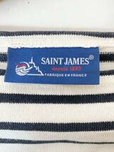 SAINT JAMES◆長袖Tシャツ/M/コットン/WHT/ボーダー_画像3