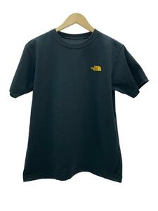 THE NORTH FACE◆S/S BACK SQUARE LOGO TEE/M/ポリエステル/BLK