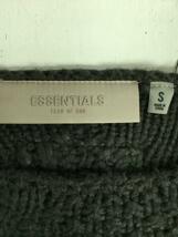 FOG ESSENTIALS◆エフオージーエッセンシャルズ/2AW CABLE KNIT CREW NECK/S/ウール/GRN/無地//_画像3