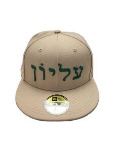 NEW ERA◆Hebrew/キャップ/7 1/4/コットン/BEG/メンズ/