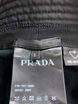 PRADA◆バケットハットキャップ/ヘッドウェア/L/ナイロン/BLK/レディース//_画像5