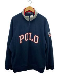 POLO RALPH LAUREN◆スウェット/XL/ポリエステル/NVY//