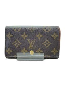 LOUIS VUITTON◆2つ折り財布/レザー/BRW/総柄/レディース/M61736/ルイヴィトン//