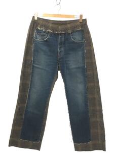 Rebuild by Needles◆Jean Pant - Covered Pant/ボトム/M/コットン/IDG/KP264B//