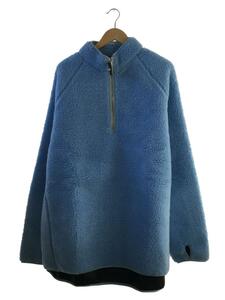 WE11DONE◆21AW/Oversized Fleece Sweat/フリースジャケット/L/ポリエステル/ブルー//