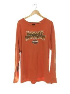 HARLEY DAVIDSON◆長袖Tシャツ/-/コットン/ORN/2XL