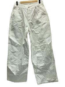 marka◆TUCK WIDE PAINTER PANTSボトム/3/コットン/WHT/無地/M22A-03PT01C