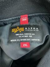 ALPHA INDUSTRIES◆MA-1/3L/ナイロン/BLK/TA1202-8501/リブ穴有//_画像3