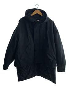 THE RERACS◆モッズコート/48/ナイロン/BLK/23FW-RECT-397-UASP//