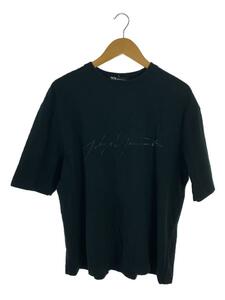 Y-3◆Tシャツ/M/コットン/BLK/FQ4114/Distressed Signature SS Tee